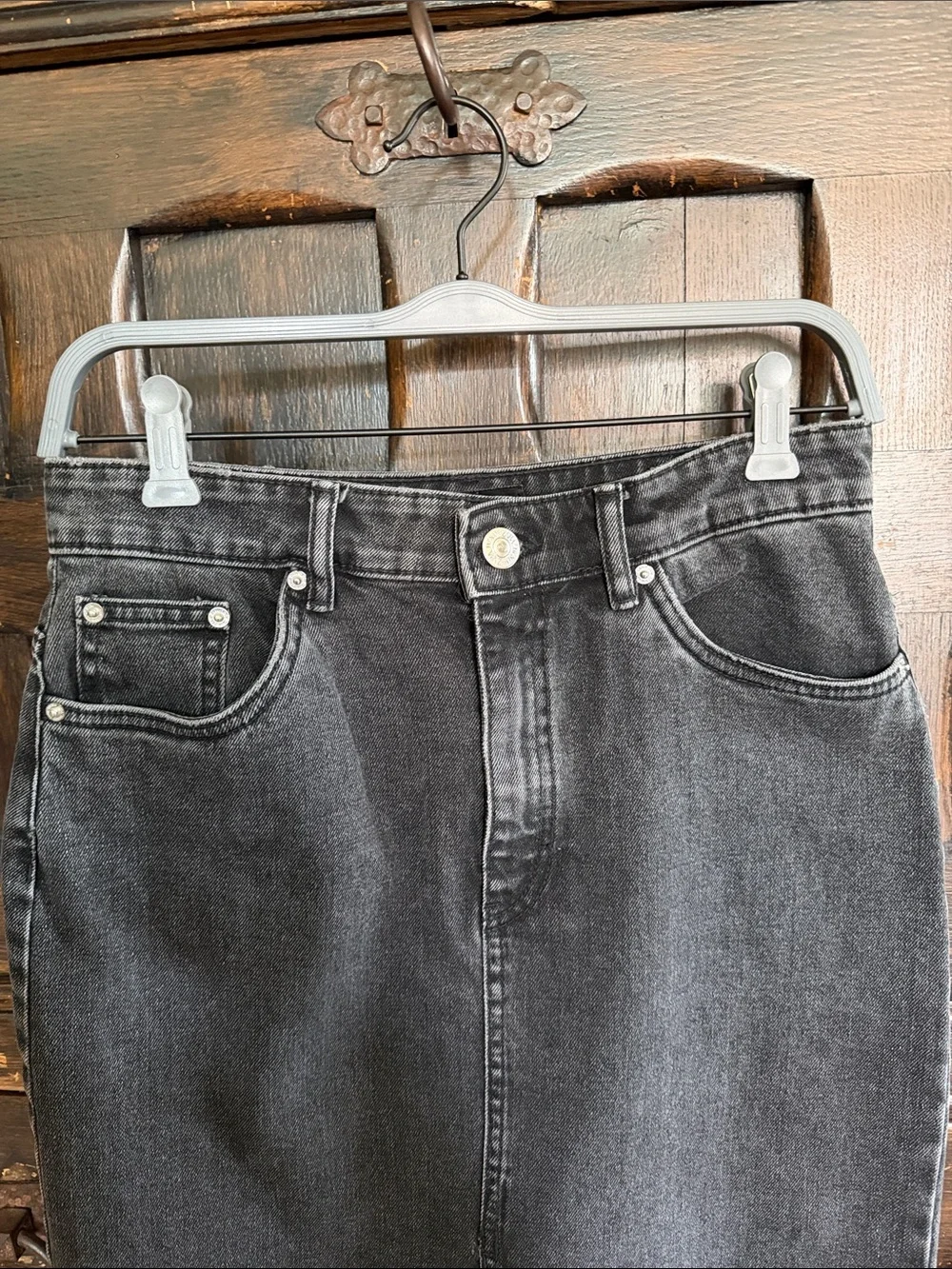 Zara Denim Pencil Skirt